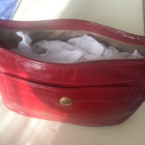 Red Patent Leather Coach Purse